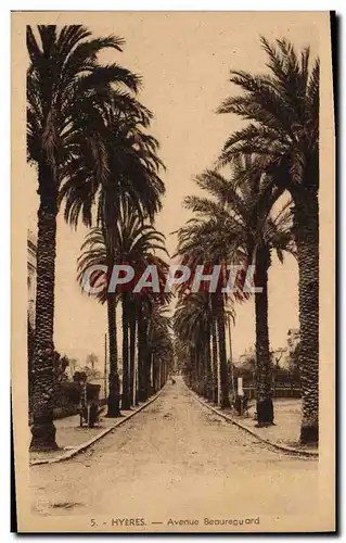 Cartes postales Hyeres Avenue Beaureguard