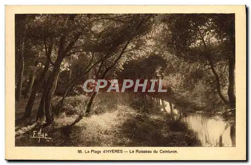 Cartes postales La plage d&#39Hyeres Le Ruisseau du Ceinturon