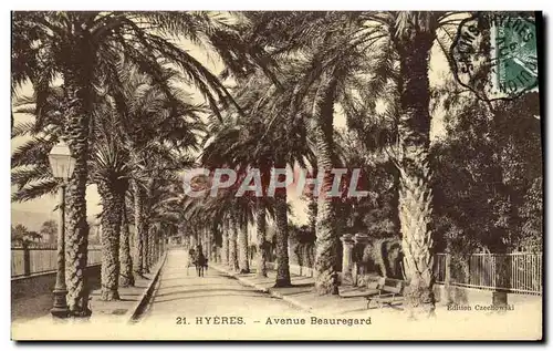 Cartes postales Hyeres Avenue Beauregard