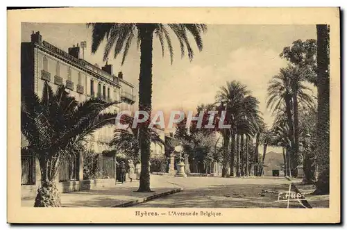 Cartes postales Hyeres L&#39Avenue de Belgique