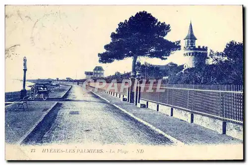 Cartes postales Hyeres Les Palmiers La Plage