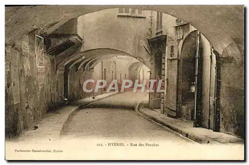Cartes postales Hyeres Rue des Porches