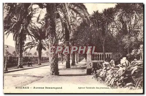 Cartes postales Hyeres Avenue Beauregard