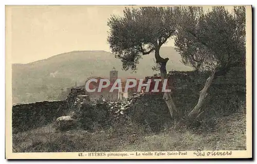 Cartes postales Hyeres Pittoresque La vieille Eglise Saint Paul