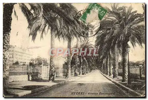 Cartes postales Hyeres Avenue Beauregard