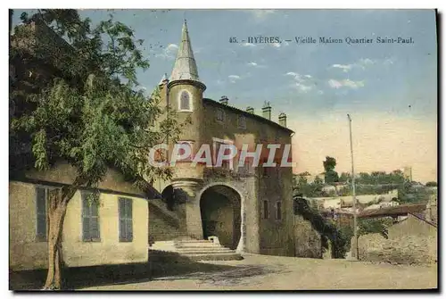 Cartes postales Hyeres Vieille Maison Quartier Saint Paul