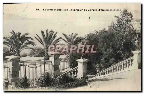 Cartes postales Toulon Mourillon Interieur du Jardin d'Aclimatation