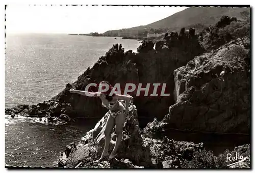 Moderne Karte La Cote D&#39Azur Les Calanques du Trayas