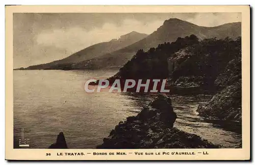 Cartes postales Le Trayas Bords De Mer Vue Sur Le Pic D'Aurelle
