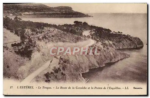 Cartes postales Lesterel Le Trayas La Route de la Corniche et la Pointe de l&#39Esquillon