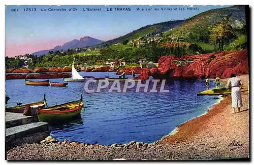 Cartes postales La corniche d'or Le Trayas Vue sur les Villas et les Hotels