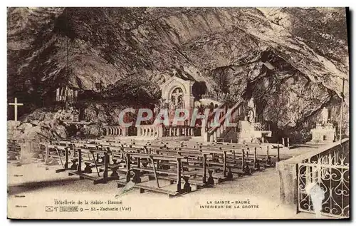 Ansichtskarte AK Hotellerie de la Sainte Baume Interieur de la grotte