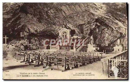 Cartes postales Hotellerie de la Sainte Baume Interieur de la grotte