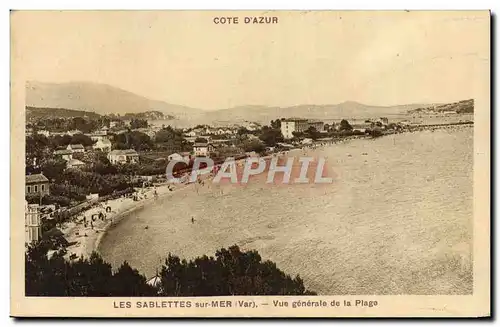 Cartes postales Les sablettes sur Mer Vue Generale de la Plage