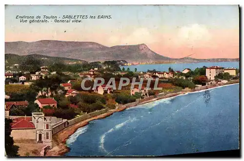 Cartes postales Environs de Toulon Sablettes les Bains Vue Generale