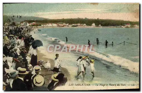 Cartes postales Sablettes La Plage a l'heure du Bain