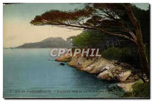 Cartes postales moderne Ille De Porquerolles Bords de mer et la Plage