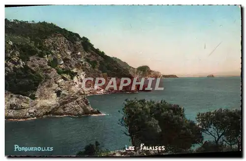 Cartes postales moderne Porquerolles Les Falaises