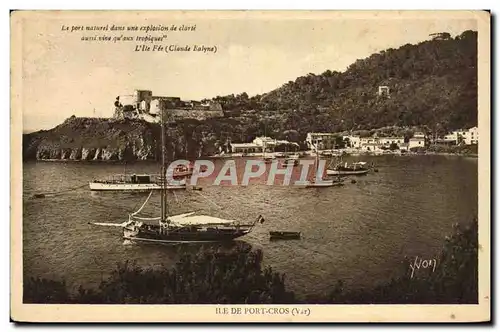 Cartes postales moderne Ile De Port Cros Le port Bateaux