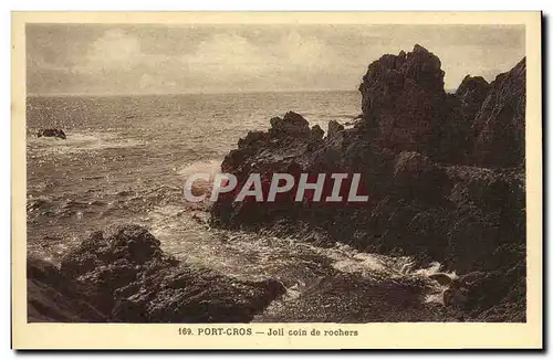 Cartes postales moderne Port Cros Joli coin de rochers