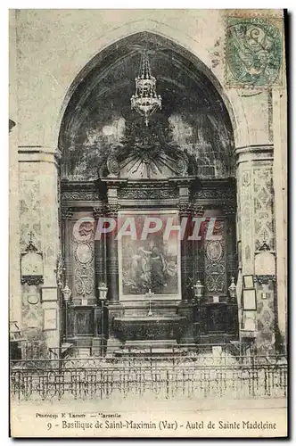 Cartes postales Basilique de St Maximin Autel de Sainte Madeleine