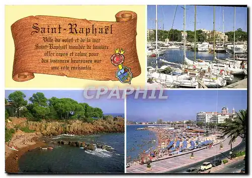 Cartes postales moderne Saint Raphael Le nouveau port Plage de Santa Lucia