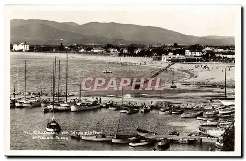 Cartes postales moderne St Raphael Vu Sur le Port Plage Peleteuse