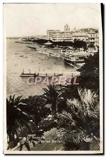 Cartes postales Saint Raphael La Plage et les Bains