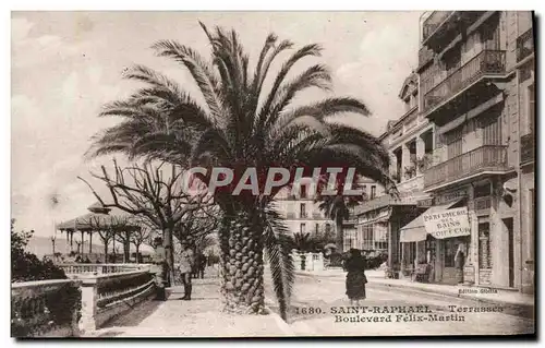 Cartes postales Saint Raphael Terrasses Boulevard Felix Martin Coiffeur