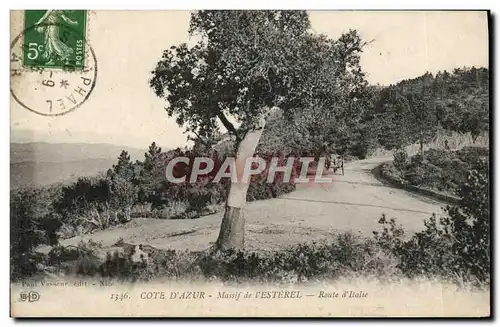 Ansichtskarte AK Cote D&#39Azur Massif de I&#39Esterel Route d&#39Italie