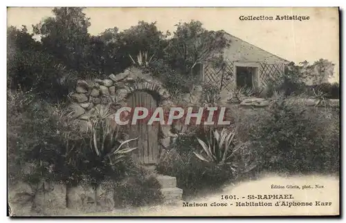 Cartes postales Saint Raphael Maison close Habitation d'Alphonse Karr
