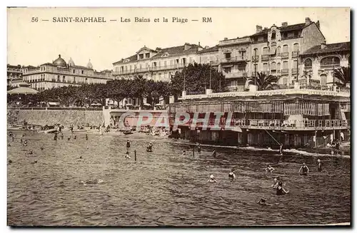 Cartes postales Saint Raphael Les Bains et la Plage