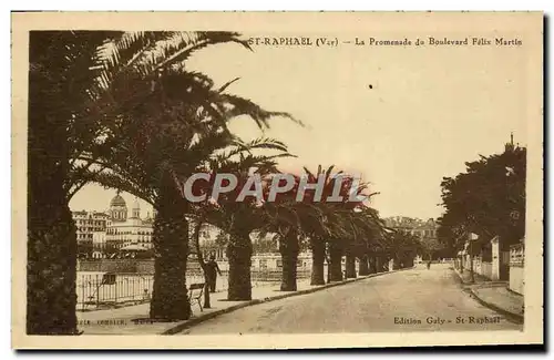 Cartes postales Saint Raphael La Promenade du Boulevard Felix Martin