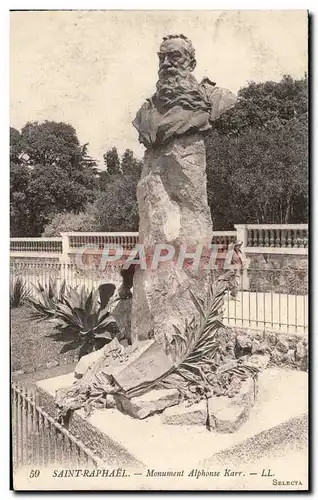 Ansichtskarte AK Saint Raphael Monument Alphonse Karr