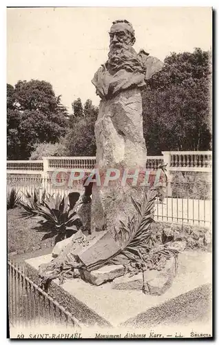 Cartes postales St Raphael Monument Alphonse Karr