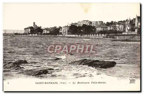 Cartes postales Saint Raphael Le Boulevard Felix Martin