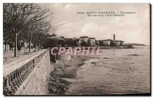 Cartes postales Saint Raphael Terrasses Boulevard Felix Martin