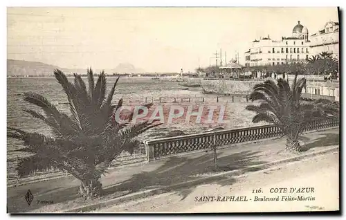 Cartes postales Saint Raphael Boulevard Felix Martin