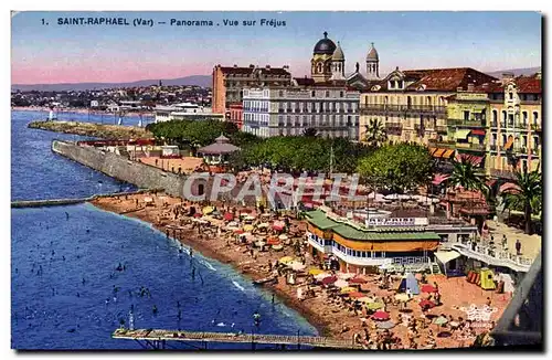 Cartes postales Saint Raphael Panorama Vue sur Frejus