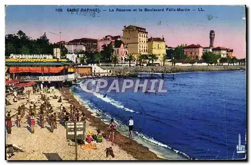 Cartes postales Saint Raphael La Reserve et le Boulevard Felix Martin Enfants