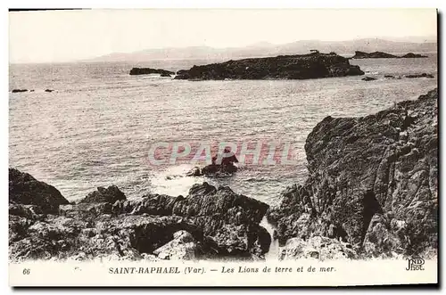 Cartes postales Saint Raphael Les Lions de terre et de mer