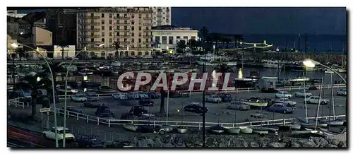 Cartes postales moderne St Raphael Le port la nuit