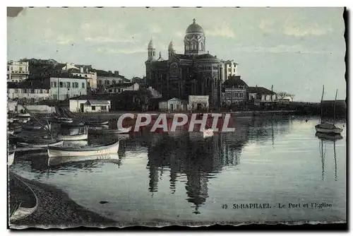 Cartes postales St Raphael le Port et L'Eglise