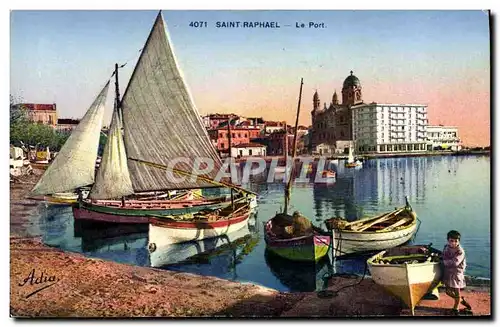 Cartes postales Saint Raphael Le Port Bateaux