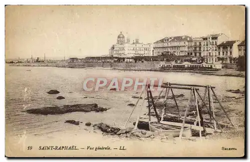 Cartes postales Saint Raphael Vue Generale Bateau