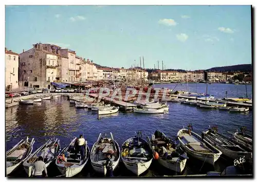 Cartes postales moderne De Saint Tropez Vue General du port et des que prise de la Jetee Bateaux