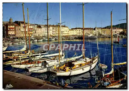 Moderne Karte De Saint Tropez Le Port des yachts Bateaux