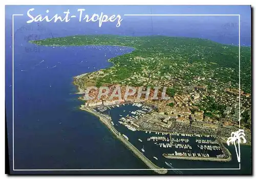 Cartes postales moderne Saint Tropez Vue Aerieure sur le Port