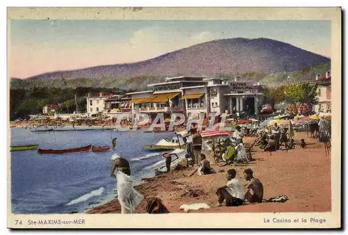 Cartes postales Sainte Maxime Sur Mer Le Casino et la Plage