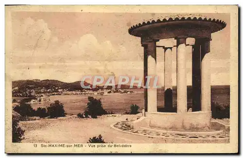 Ansichtskarte AK Sainte Maxime Sur Mer Vue Prise du Belvedere